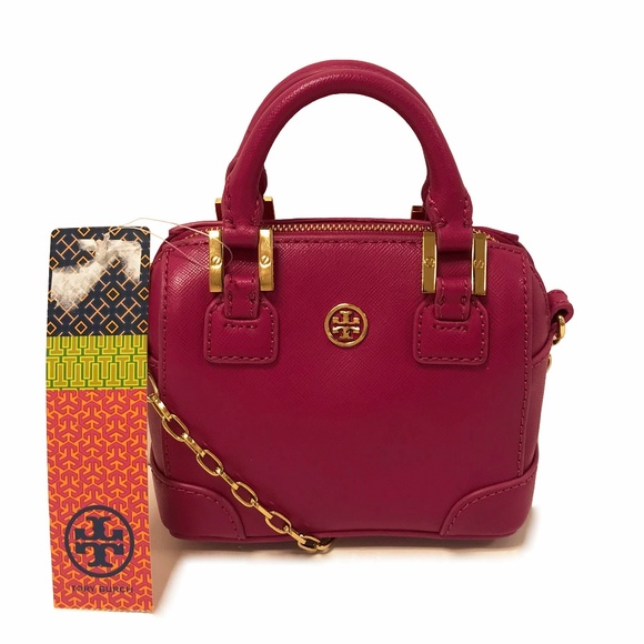 Tory Burch Robinson Wildberry Satchel
